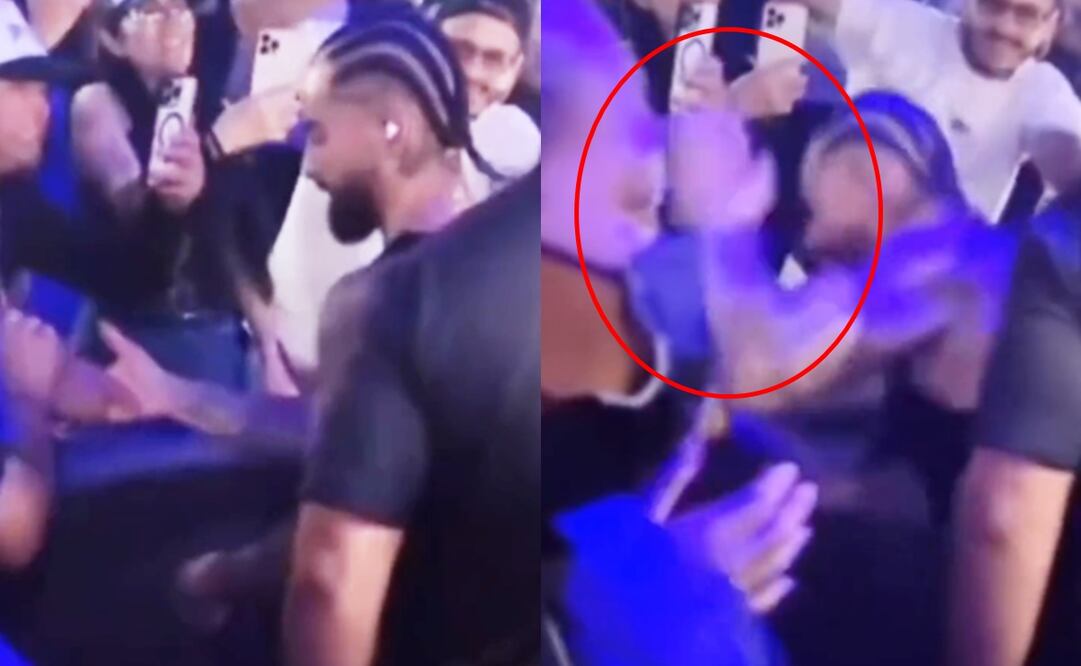 Maluma reacciona molesto luego de interactuar con un fanático.
Fotos: Twitter