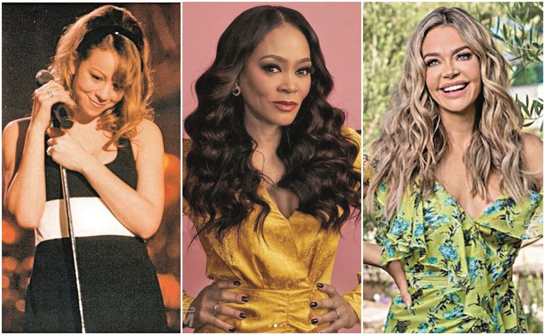 De izquierda a derecha, Mariah Carey, Robin Givens, Denise Richards. Fotos: Instagram