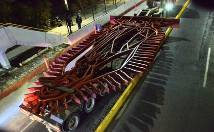 Reinstalan monumental Virgen de Guadalupe arrastrada por huracán “Alex” en 2010 en Río Santa Catarina