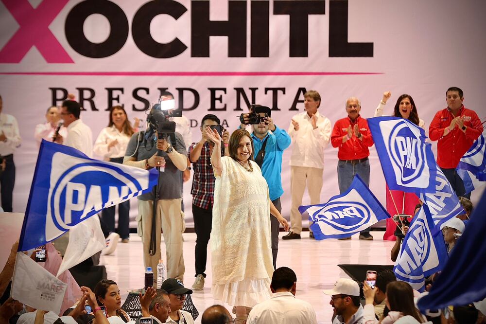 La Paz BC 4 mayo 2024 En el recinto Arena La Paz se realizó el encuentro con simpatizantes de la coalición, fuerza y corazón por México, con la candidata presidencial Xóchitl Gálvez. Fotos: Berenice Fregoso/ EL UNIVERSAL