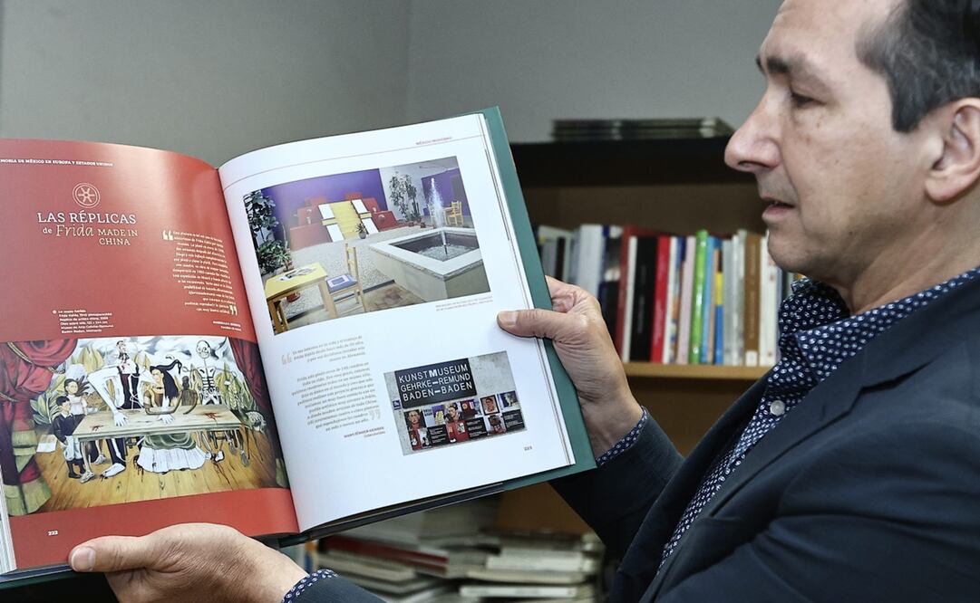 “La mesa herida”, la pintura de mayor tamaño que hizo Frida Kahlo está desaparecida desde años 50. Foto: Berenice Fregoso/EL UNIVERSAL.