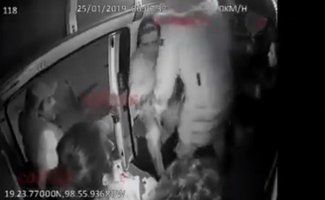 Imagen del video del asalto en la México-Texcoco