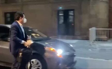 Tras reunión con integrantes del CCE, AMLO recibe a Mario Delgado en Palacio Nacional 