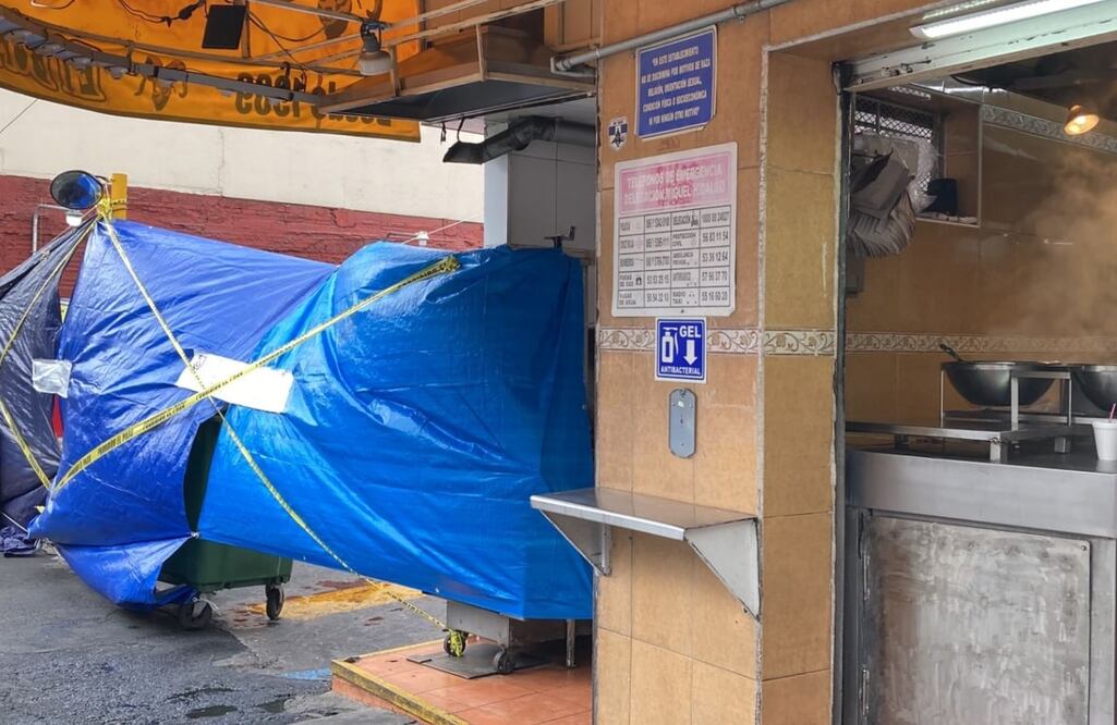 El estacionamiento de la taquería fue clausurado Foto: Gaspar Betancourt/ EL UNIVERSAL