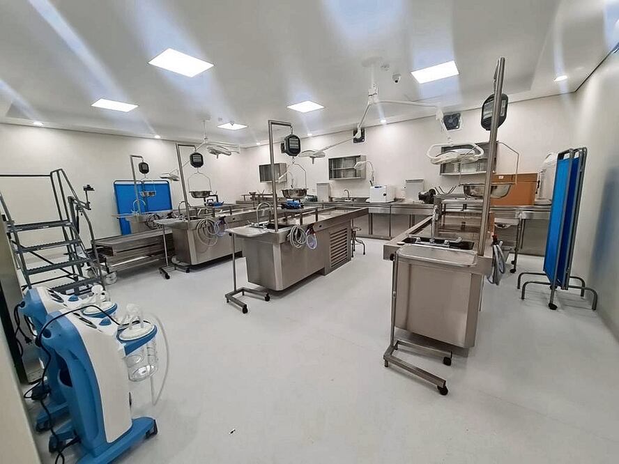 En la Unidad Integral de Servicios Médicos Forenses deNogales, Veracruz, se procesan los restos encontrados. Foto: Especial