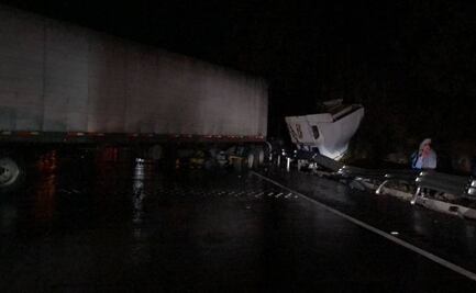 Carambola deja siete lesionados en la autopista México-Puebla