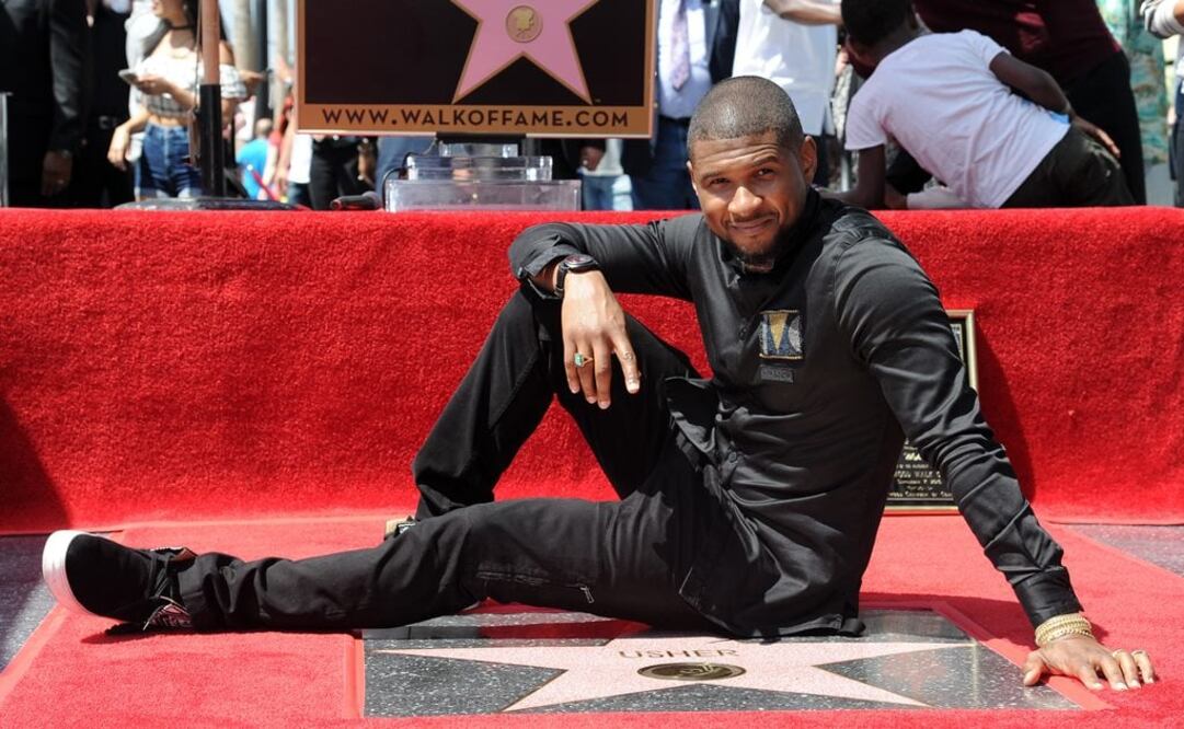 Usher recibió la estrella dos mil 588  FOTO: AP
