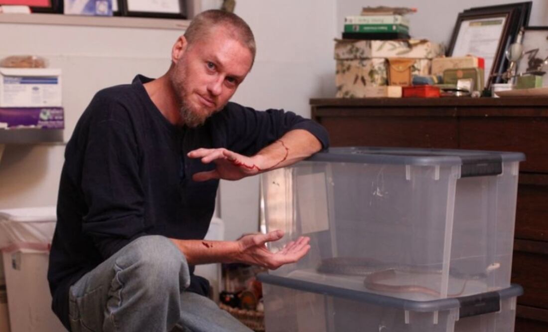 Este hombre dejó que 200 serpientes lo mordieran en busca de un antídoto universal