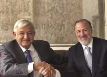 AMLO recibe a Meade en su casa a un mes de las elecciones