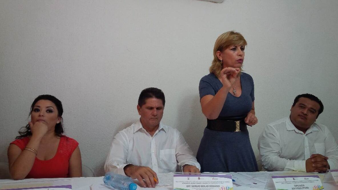 (De izq a der.)  el diputado del PAN, Sergio Bolio; la diputada del PRI, Susana Hurtado y el representante de Comisión de Derechos Humanos, Marco Antonio Toh (ADRIANA VARILLAS / EL UNIVERSAL)