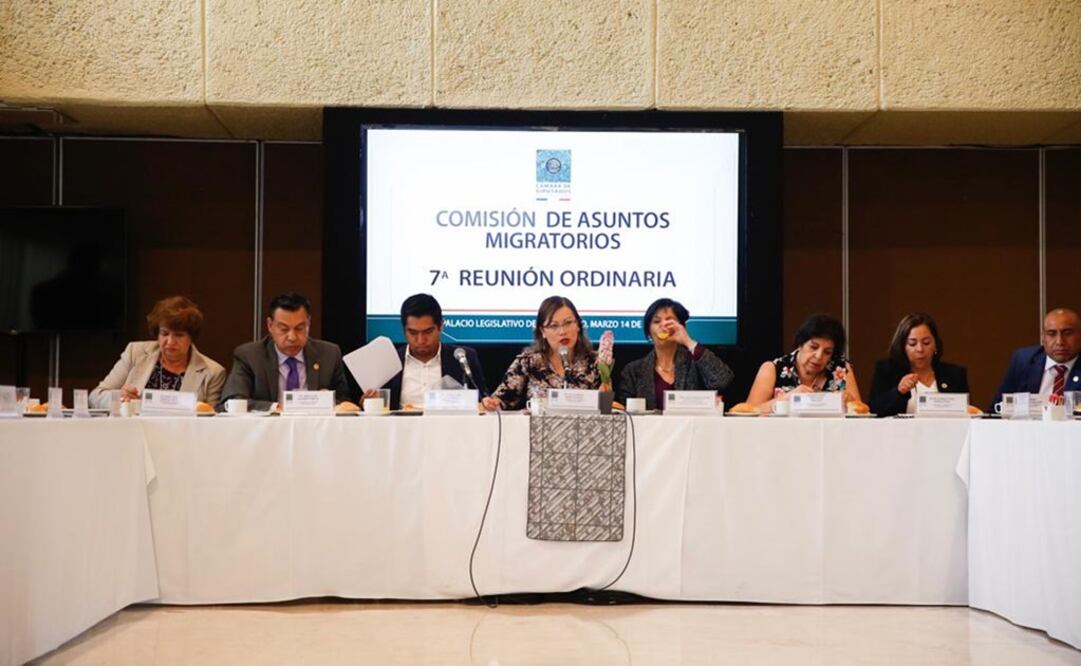 Reunión de la Comisión de Asuntos Migratorios. Foto: Especial 