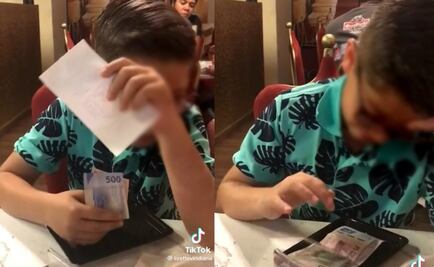 Viral: Niño invita a su papá a cenar, se sorprende con la cuenta