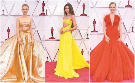 Distancia y elegancia en la alfombra roja de los premios Oscar 2021
