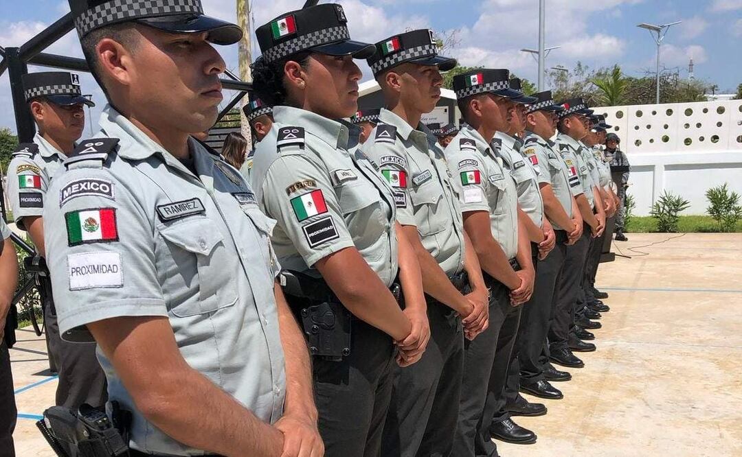 Se busca que los elementos de la Guardia Nacional garanticen la seguridad tanto en carreteras como en centros turísticos de Yucatán y Quintana Roo durante Semana Santa (17/04/2025). Foto: Especial