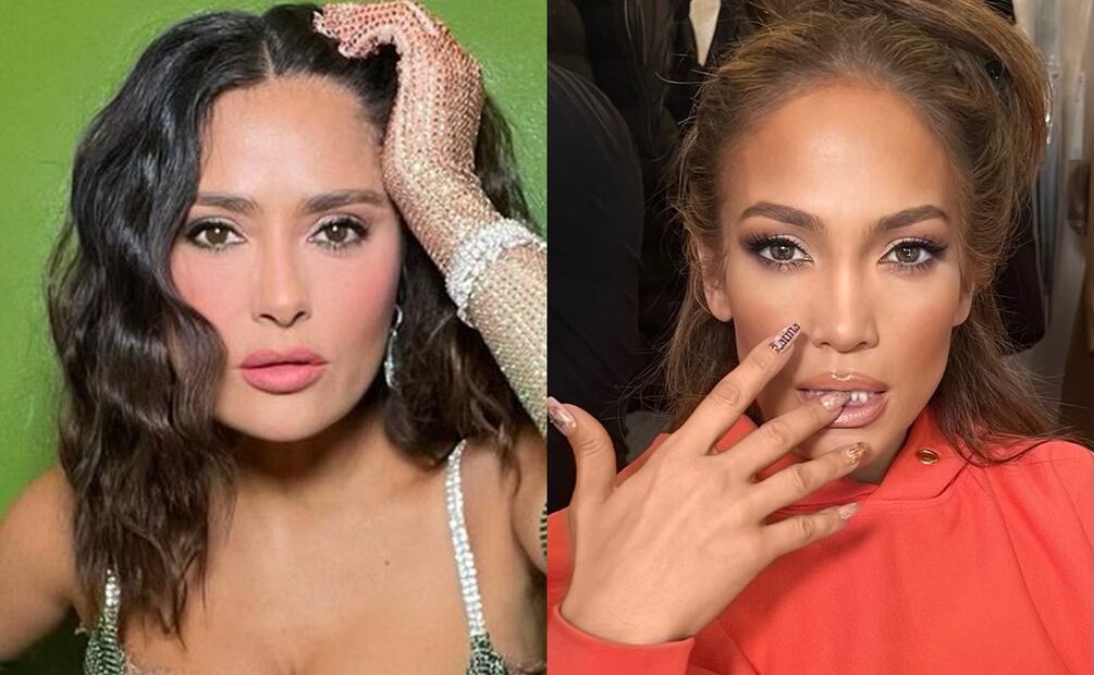 Salma Hayek y Jennifer López. Fuente: Producción El Universal