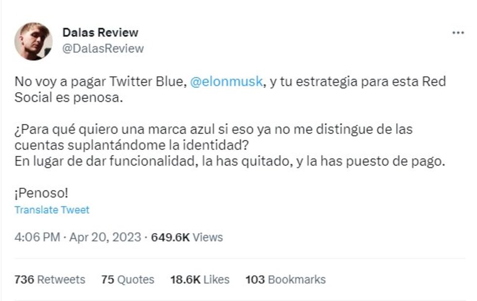 Foto: Captura de pantalla tomada de Twitter