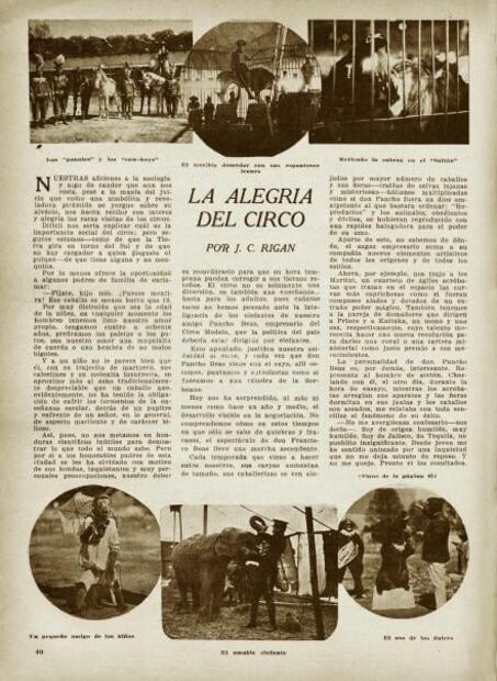 El niño que creció junto a los animales de un circo