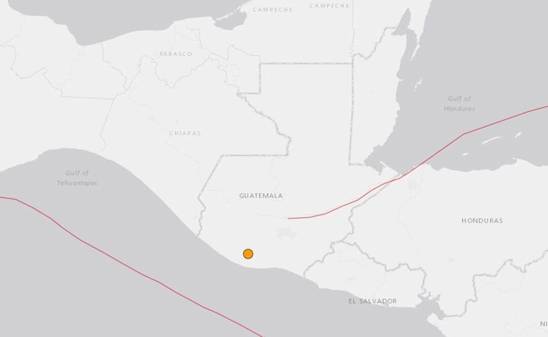 El epicentro fue localizado a 108 kilómetros suroeste de la capital guatemalteca, en la playa de Tecojate, sobre el Pacífico sur. (Foto: Captura de pantalla)