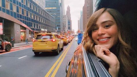 El look de Yanet García ideal para combatir el frío de Nueva York