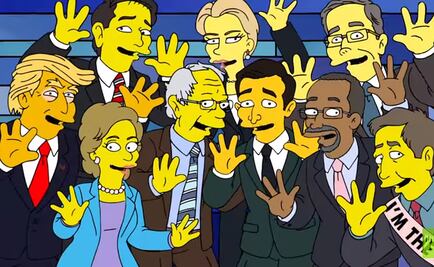 Los Simpsons se burlan de la carrera por la Casa Blanca