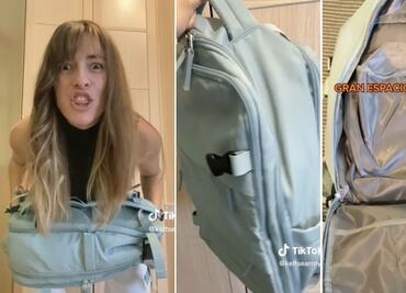 Azafata causa furor en TikTok al revelar truco para llevar muchas cosas sin pagar extra