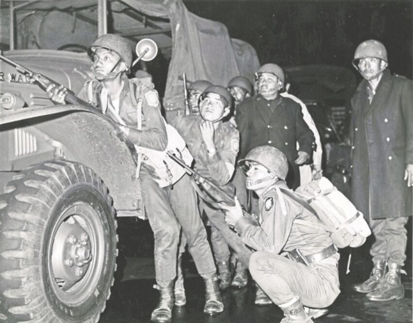 Militares el 2 de octubre de 1968. Foto: Archivo