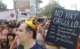Decenas disfrutan del Vallarta Pride a tres meses de operativo contra "El Mencho"; "jotería sí, violencia no", gritan