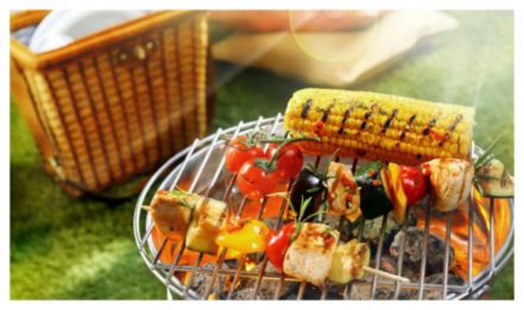 Comidas saludables al aire libre