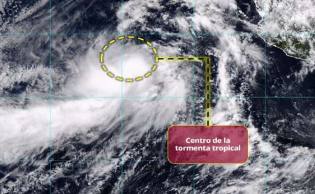 Se forma tormenta tropical Juliette este lunes 25 de agosto de 2025. Foto: Conagua