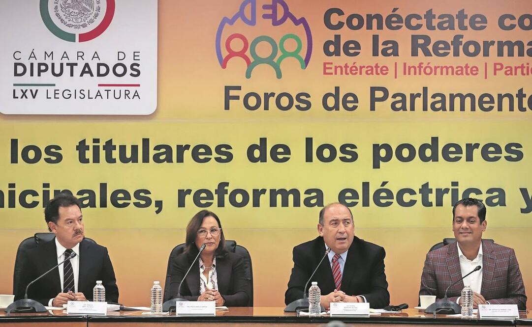 La titular de Energía, Rocío Nahle, asistió ayer al cierre de los foros de Parlamento Abierto sobre la reforma energética del Ejecutivo. Foto: Berenice Fregoso/ EL UNIVERSAL.