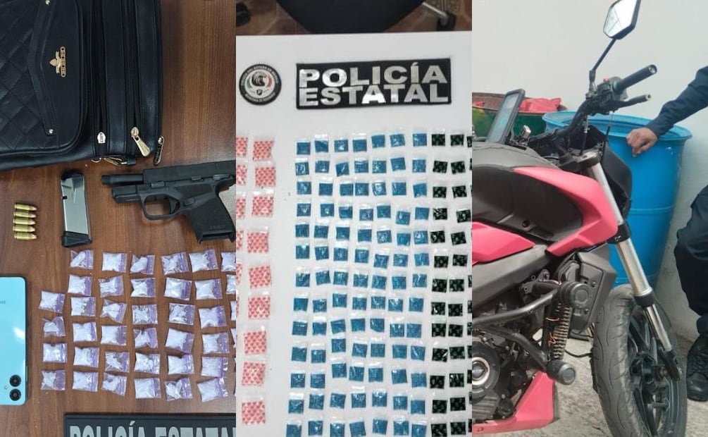 Durante la inspección, les decomisaron 374 envoltorios con, posiblemente, "crystal". | Fotos: Especiales.