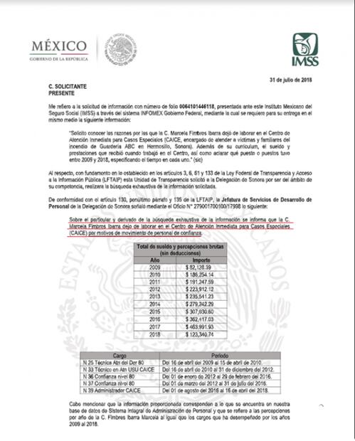 Familia de exfuncionaria del IMSS se enriquece con tragedia de Guardería ABC