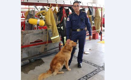 Boris, “dueño” de la estación de bomberos de Tultepec