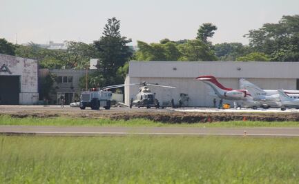 Helicóptero se desploma en aeropuerto de Villahermosa; hay 3 heridos