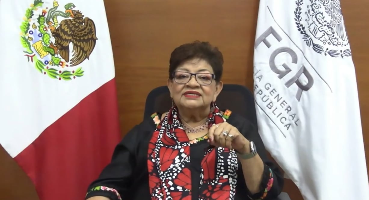 Ernestina Godoy, titular de la Fiscalía General de la República (FGR). Foto: Captura de pantalla