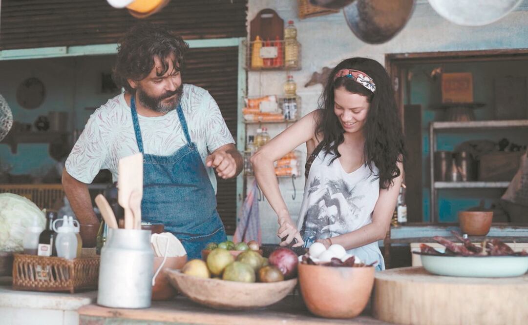 Junto al mar Altomaro y Becerril realizaron varias dinámicas para encontrar empatía entre sus personajes. Foto: VIDEOCINE.