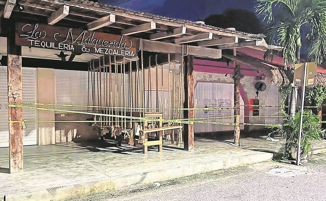 El ataque ocurrió en el restaurante La Malquerida, ubicado en la zona centro de Tulum, a las 22:40 horas del miércoles. Foto: Especial.