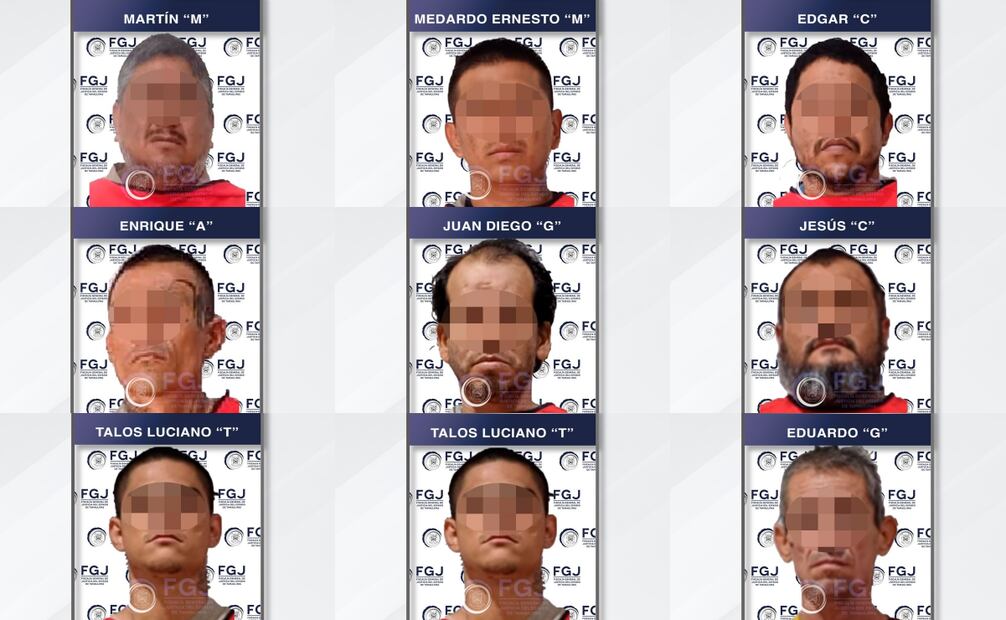 Detenidos por extorsión en Tamaulipas (01/12/2025). Foto: Especial