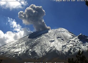 Especialistas analizan la actividad reciente del Popocatépetl; el Semáforo de Alerta Volcánica permanece en Amarillo Fase 2