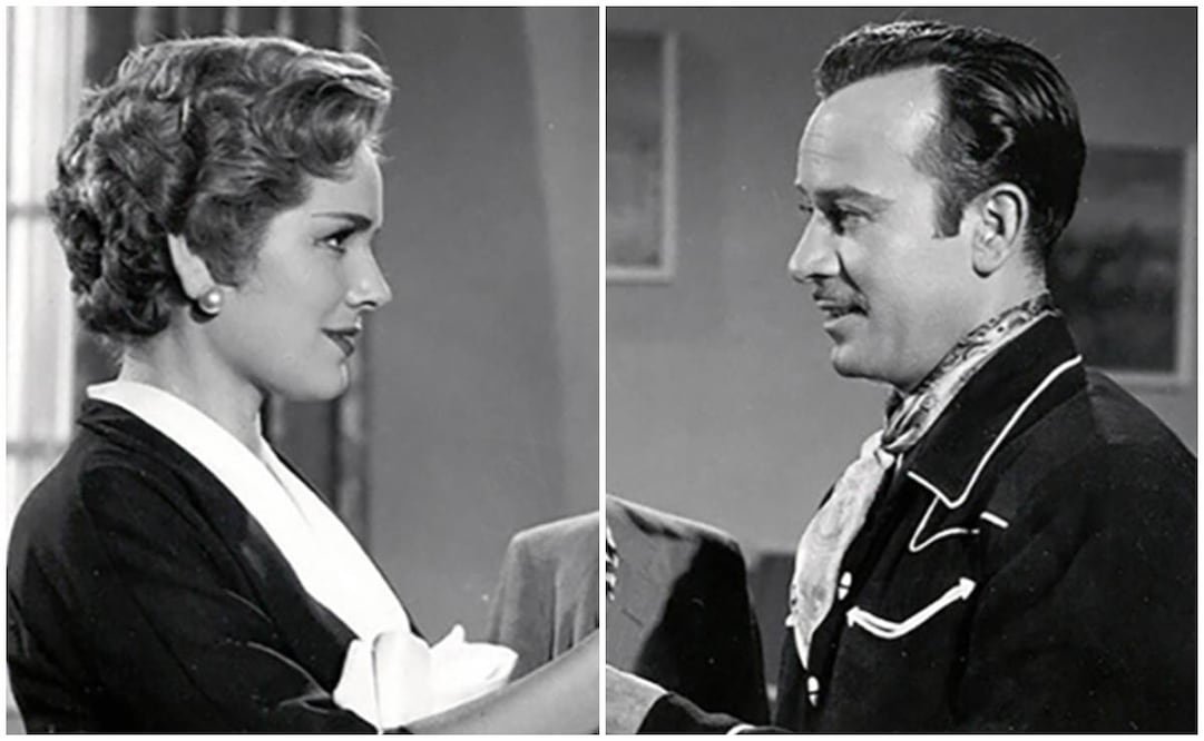 Rosita Quintana y Pedro Infante también trabajaron en cine, en la película "El mil amores".
