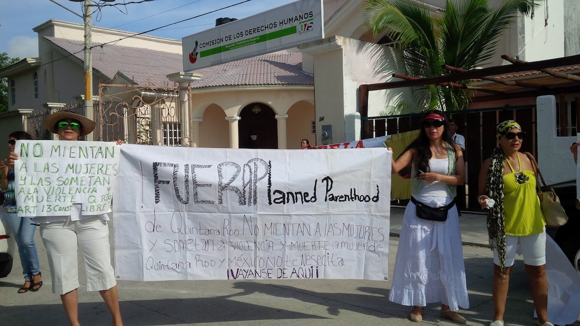 Las activistas pidieron que no se instalen clínicas para abortar  (Adriana Varillas/ EL UNIVERSAL)