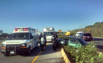 Accidente deja 10 lesionados en la Mérida-Campeche