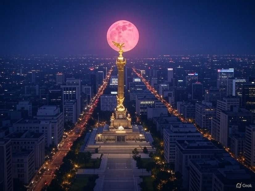 Los mejores consejos para ver la luna llena de abril. Foto: Realizada con IA
