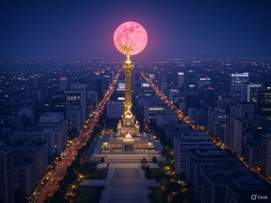 Los mejores consejos para ver la luna llena de abril. Foto: Realizada con IA