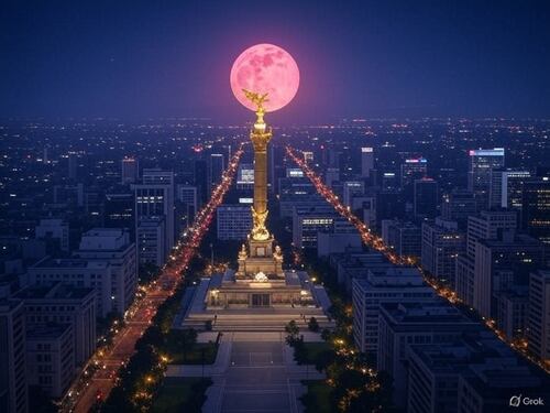 Los mejores consejos para ver la luna llena de abril. Foto: Realizada con IA