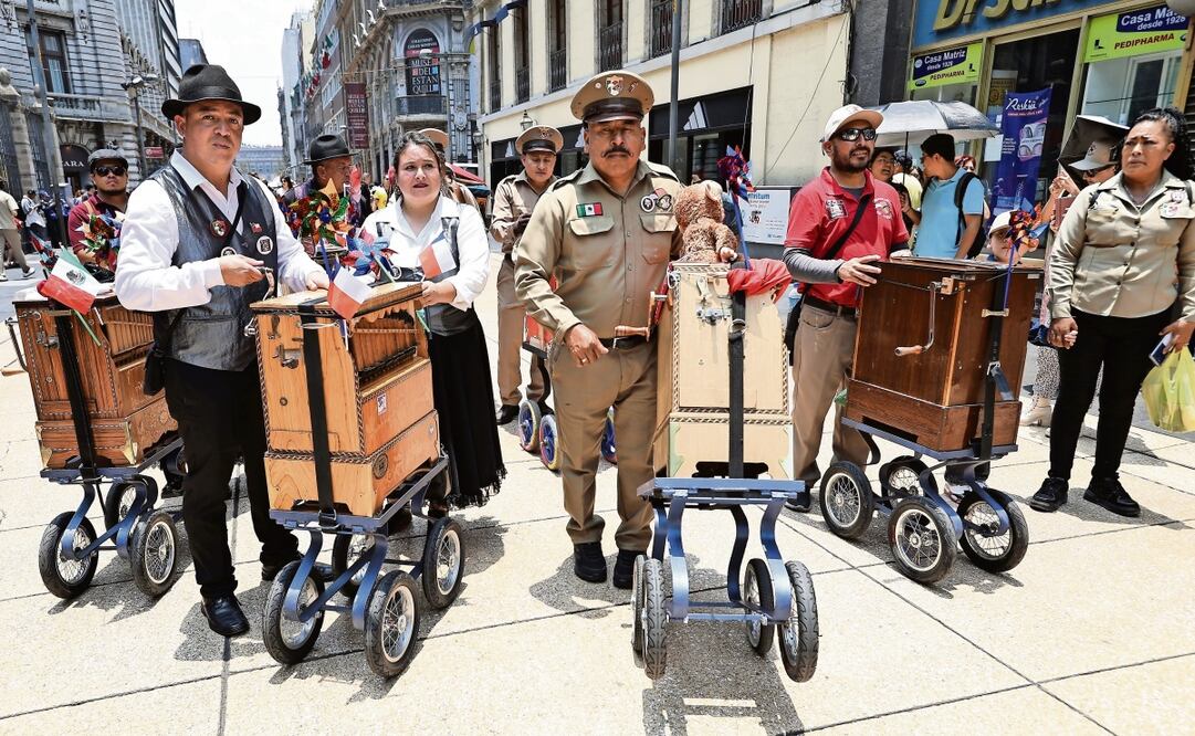 Organilleros de la CDMX. Foto: Berenice Fregoso / EL UNIVERSAL