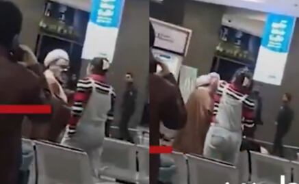 VIDEO: Mujer iraní arrebata turbante a clérigo y lo usa como velo; supuestamente fue acosada por no llevar hiyab