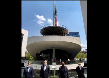 Senado iza bandera a media asta por víctimas del accidente de la Línea 12 del Metro