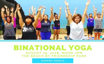 Yoga at the Mexico-US border
