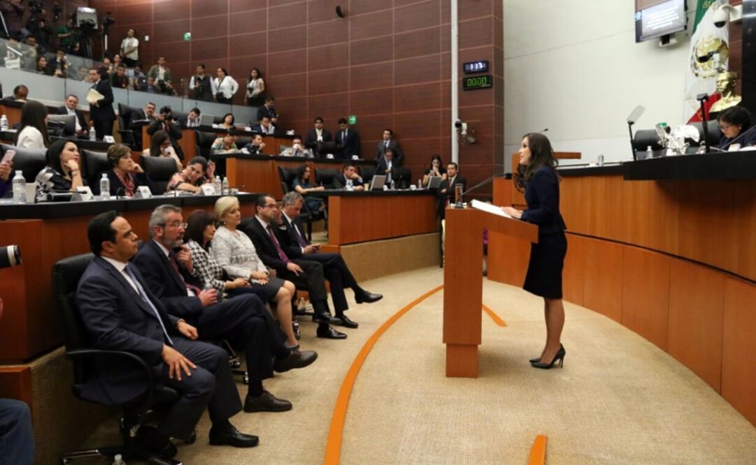 Ximena Puente informó a legisladores que a nivel nacional el promedio mensual de solicitudes en 2015 fue de 19 mil 458. /Tomada de @INAImexico